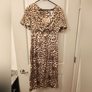 Animal print dress